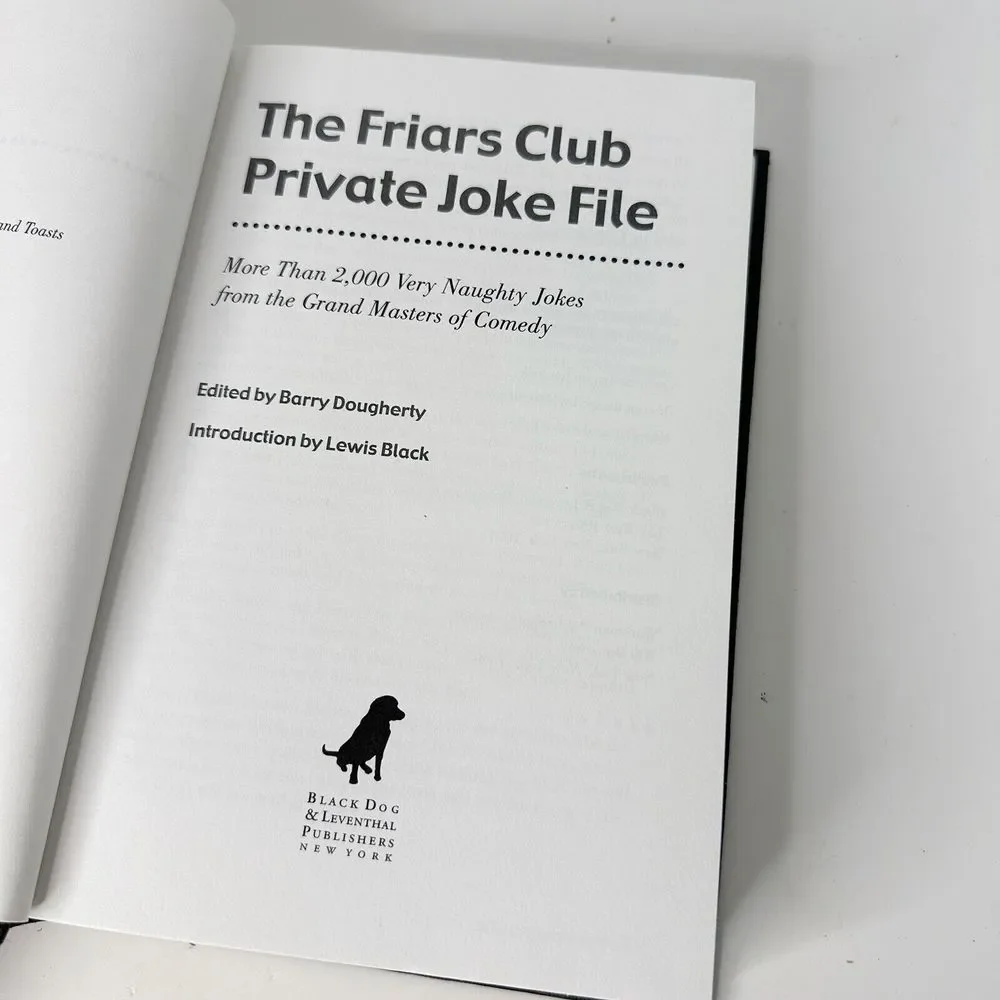 The Friars Club Private Joke File: More Than 2,000 V... by Black, Lewis Hardback